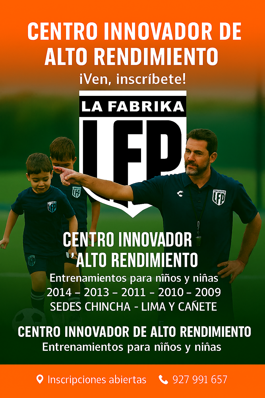 Afiliación Centro Innovador de Alto Rendimiento – LA FABRIKA PERÚ FC